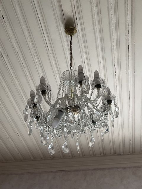 Çılçıraq, 10 və daha çox lampa, Xrustal — Bakı