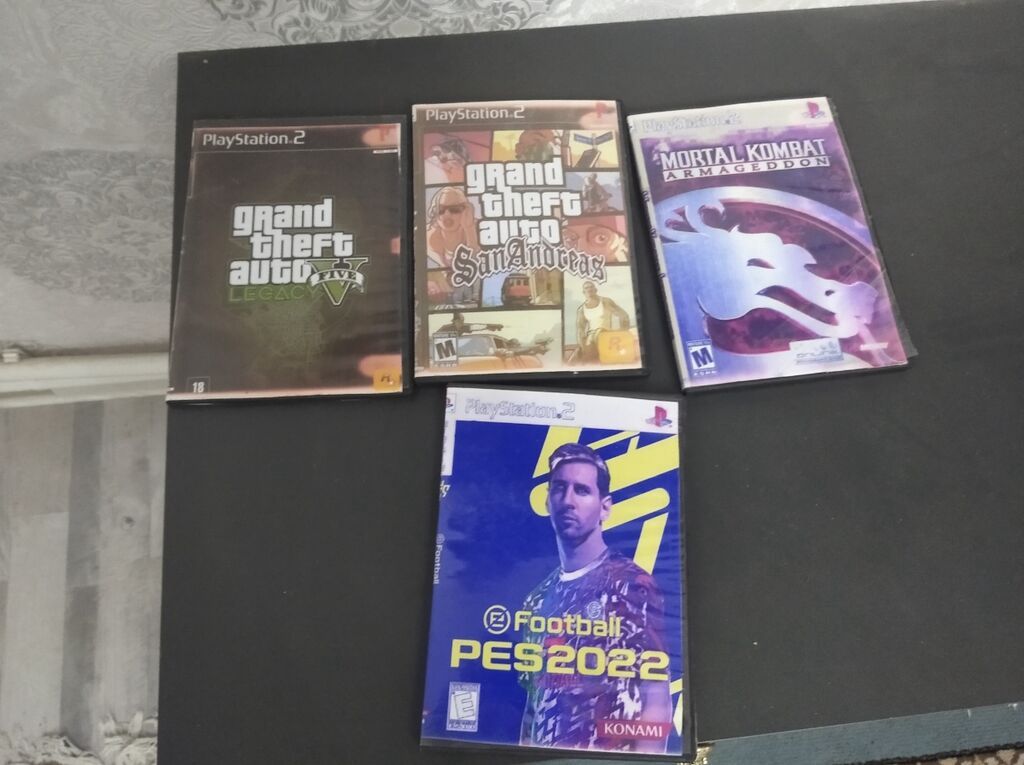 PlayStation 2 üçün tam aksesuar və disk paketi çatma yoxdu Paket — Elektronika, Bakı (3)