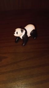 Mini panda fiquru, plastik oyuncaq, qara-ağ — McDonalds oyuncağlari💥