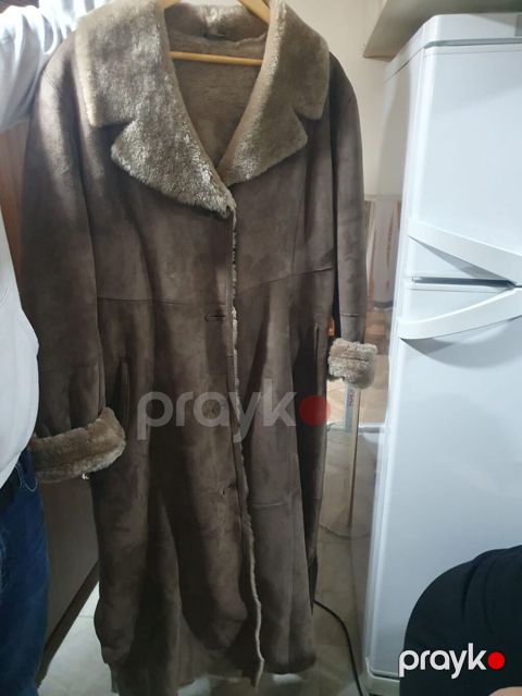 Qadınlar üçün çox keyfiyyətli uzun kürklü palto dublyonka İdeal — Bakı