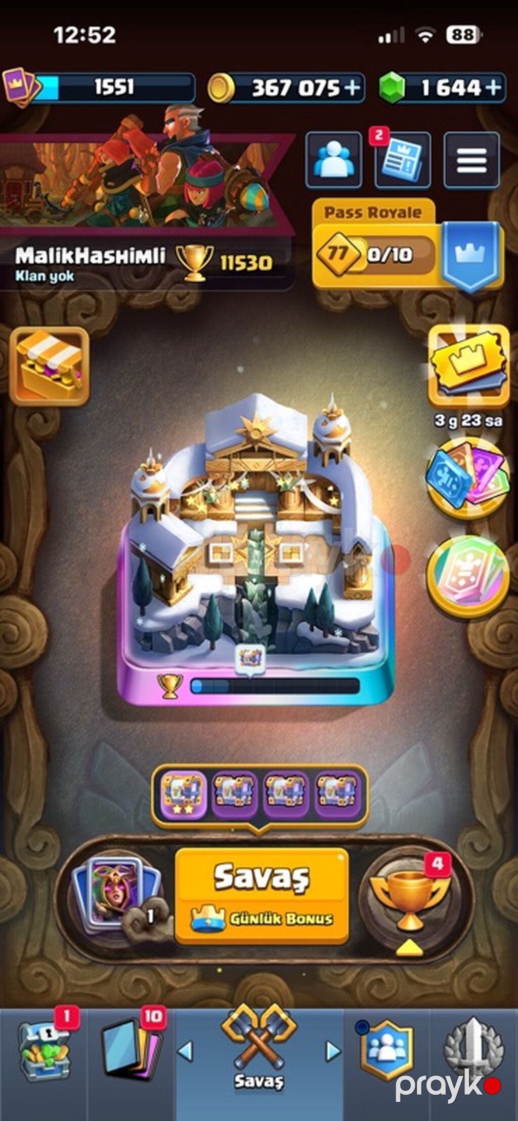 Clash Royale hesabı – güclü resurs və kolleksiya - Kasa: 367 075 — Mallar, Digah (3)