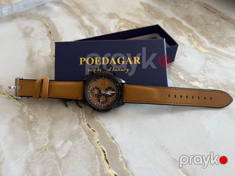 Poedagar kişi saatı - Model: Poedagar (qutusu ilə) - Korpus: qara