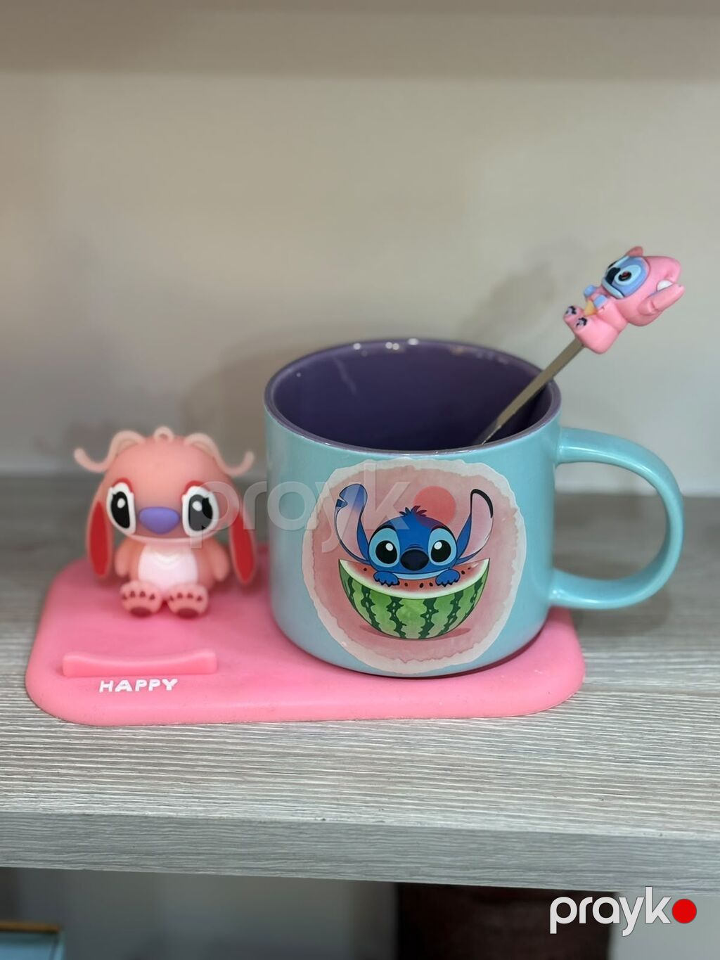 Stitch temalı fincan dəsti - Tərkib: 1 keramika fincan, 1 metal qaşıq — Mallar, Bakı (4)