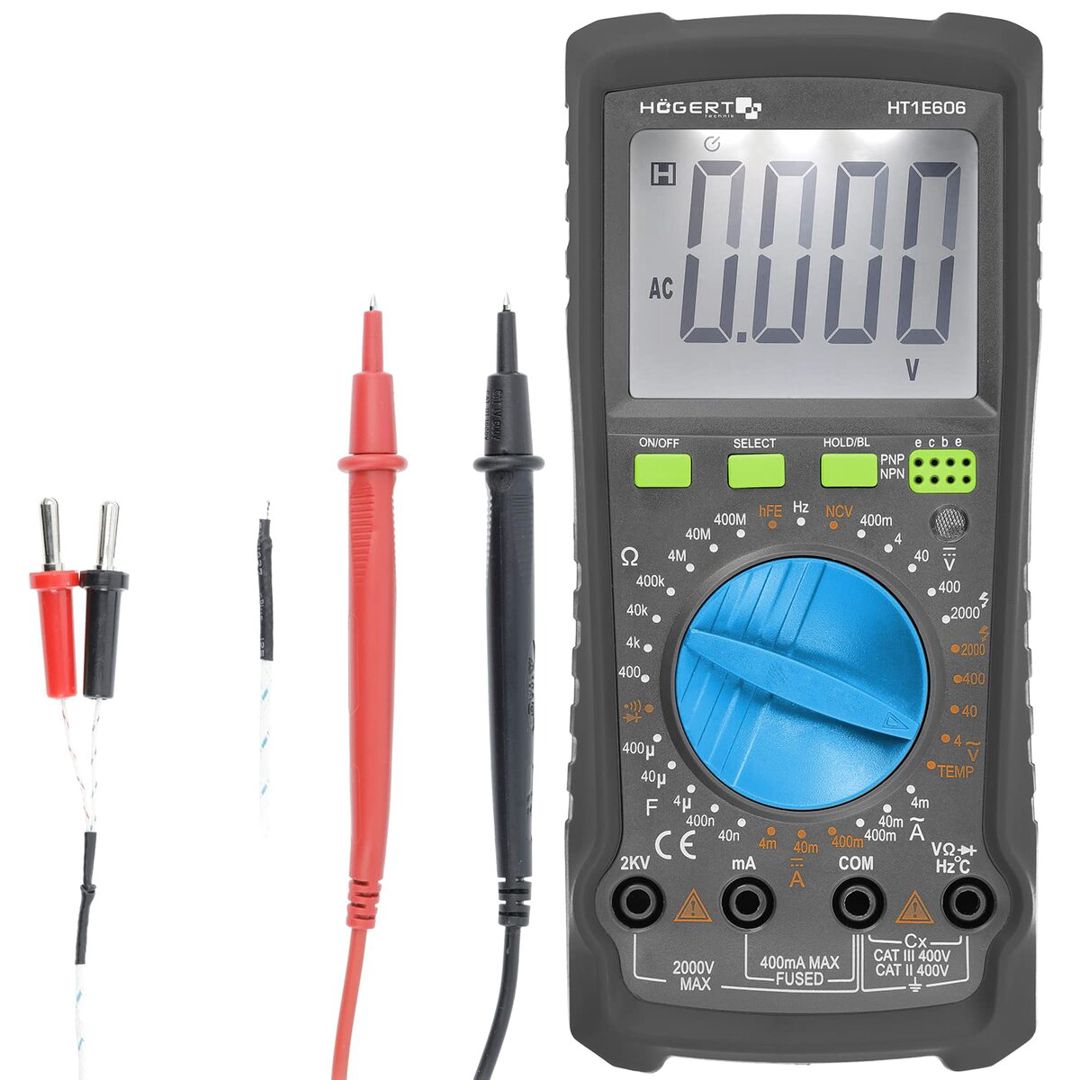 Rəqəmsal multimetr 2000V Högert HT1E606 — Təmir və inşaat, Bakı (4)