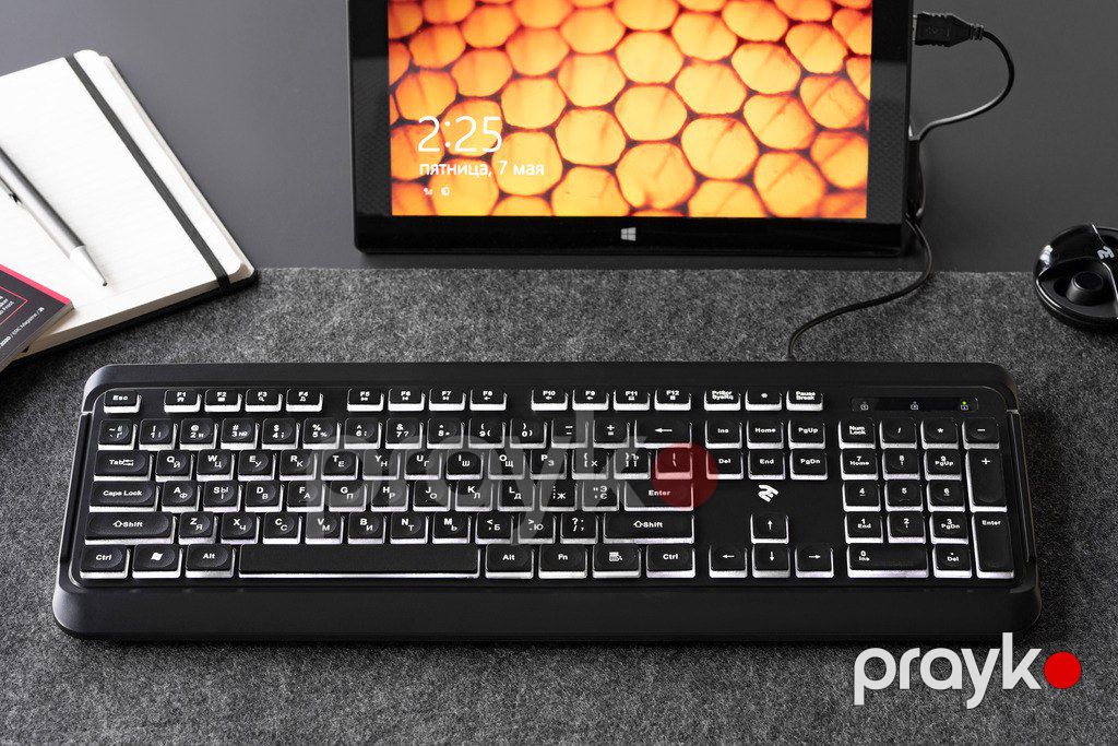 Klaviatura "2Е KS120 White backlight USB Black" — Elektronika, Bakı (7)