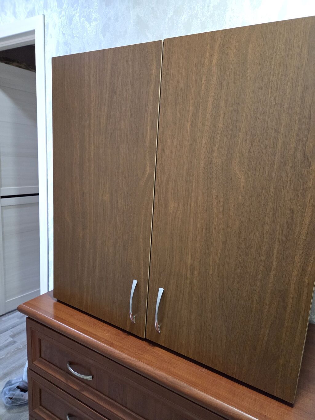 Mətbəx mebel dəsti - Material: laminat/LDSP ağac teksturalı fasadlar — Mebel, Bakı (2)