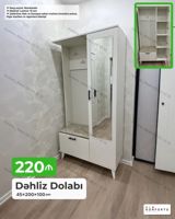 Dəhliz dolabı – ölçü: 45×200×100 sm - Model: kombinə olunmuş dəhliz — Goods