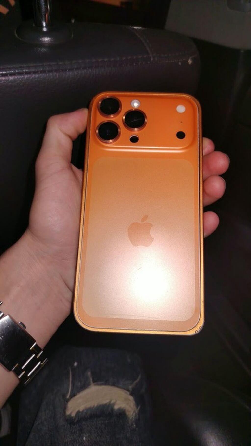 IPhone 16 Pro, 256 GB, Narıncı, Zəmanət, Simsiz şarj, Face ID — Apple iPhone, Bakı (2)