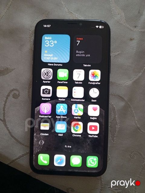 IPhone X, 64 GB, Qara, Face ID