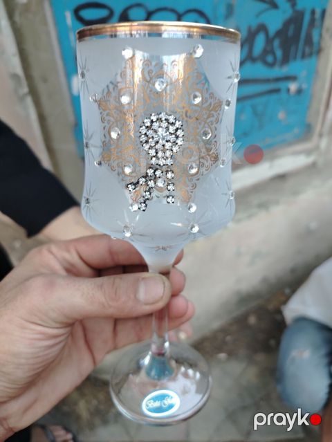 Qədəhlər, rəng - Qızılı, Şüşə, 1 əd — Bakı