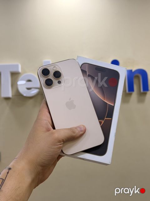 IPhone 16 Pro Max, 256 GB, Desert Titanium, Zəmanət, Kredit, Simsiz şarj