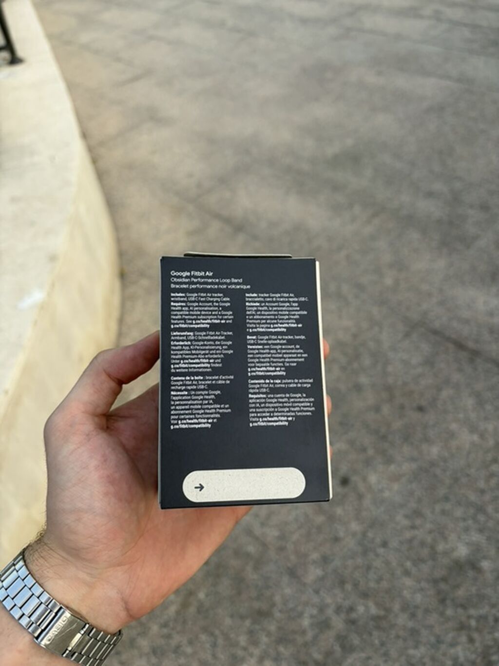 Məhsul: Google Fitbit Air – Crosshatch Performance Loop Band (qara) — Aksesuarlar, Bakı (3)