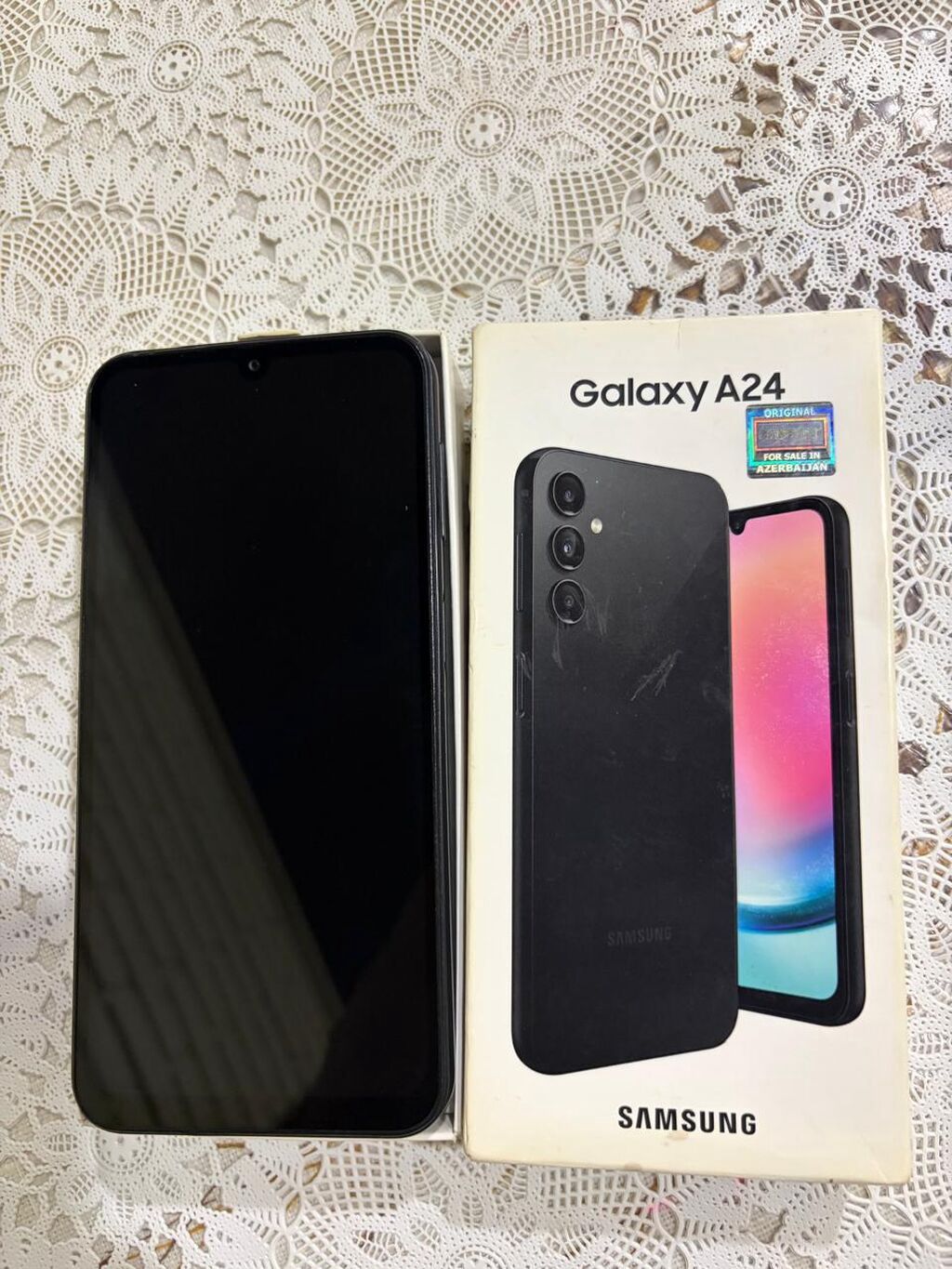 Samsung Galaxy A24 4G, 128 GB, rəng - Qara, Barmaq izi — Samsung, Digah