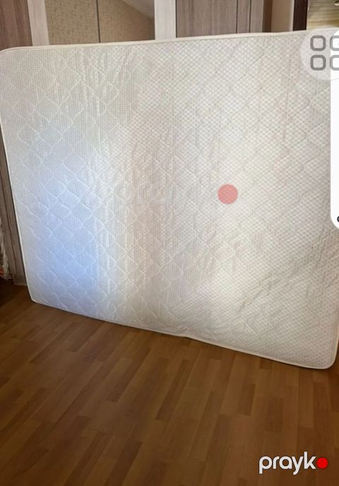 Ağ rəngli iki nəfərlik döşək - Ölçü: təxmini 160x200 sm (standart iki