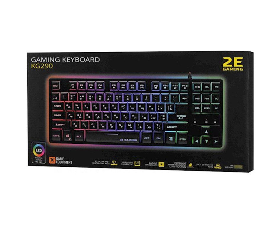 Klaviatura "2E GAMING KEYBOARD KG290 LED BLACK" — Elektronika, Bakı (5)