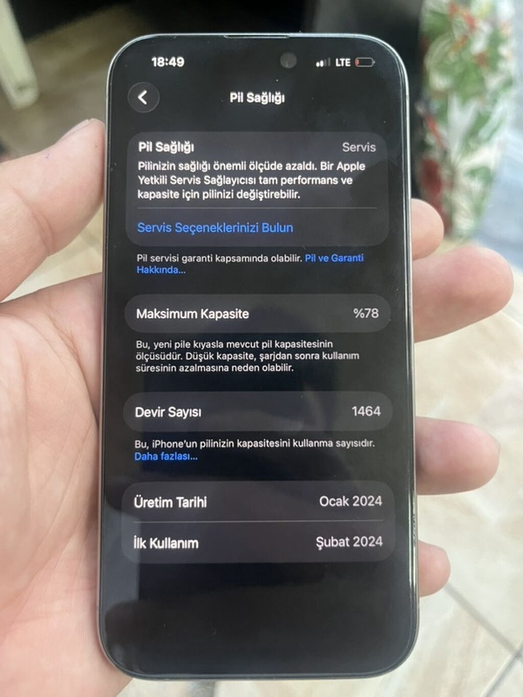IPhone 15 Pro, 128 GB, Gümüşü, Face ID — Apple iPhone, Xudat (3)