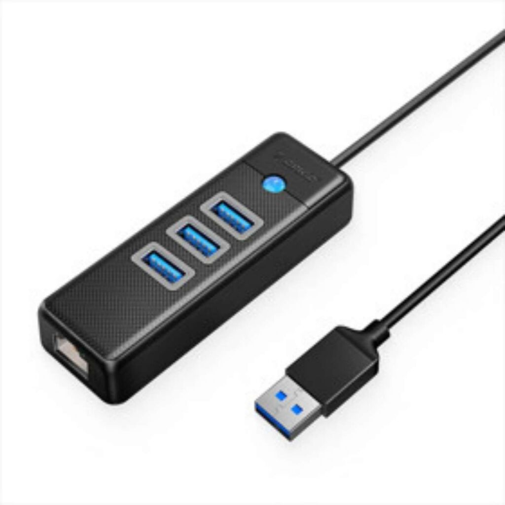 🔥 ORICO PWCUR-C3-015-BK-EP – 3-Port USB 3.0 Type-C HUB + Gigabit LAN — Elektronika, Bakı (2)