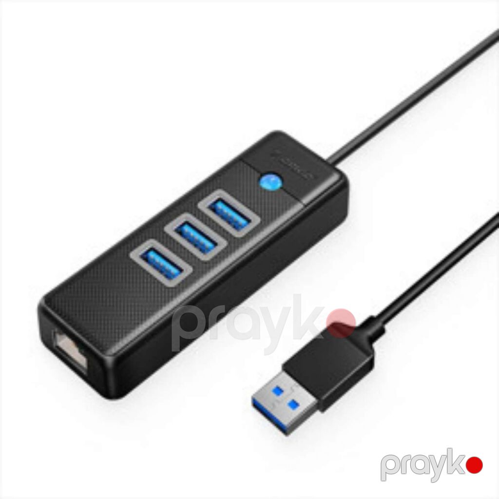 🔥 ORICO PWCUR-C3-015-BK-EP – 3-Port USB 3.0 Type-C HUB + Gigabit LAN — Elektronika, Bakı (2)