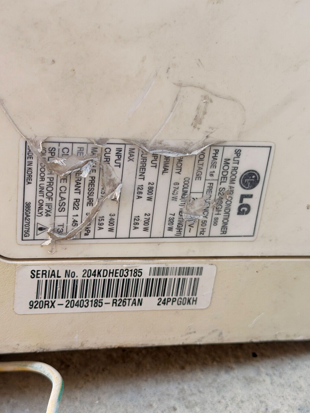 Lg s246gh kondisioneri 80 kv rahat sekilde soyudur 100 kvadrat ucun — Elektronika, Bakı