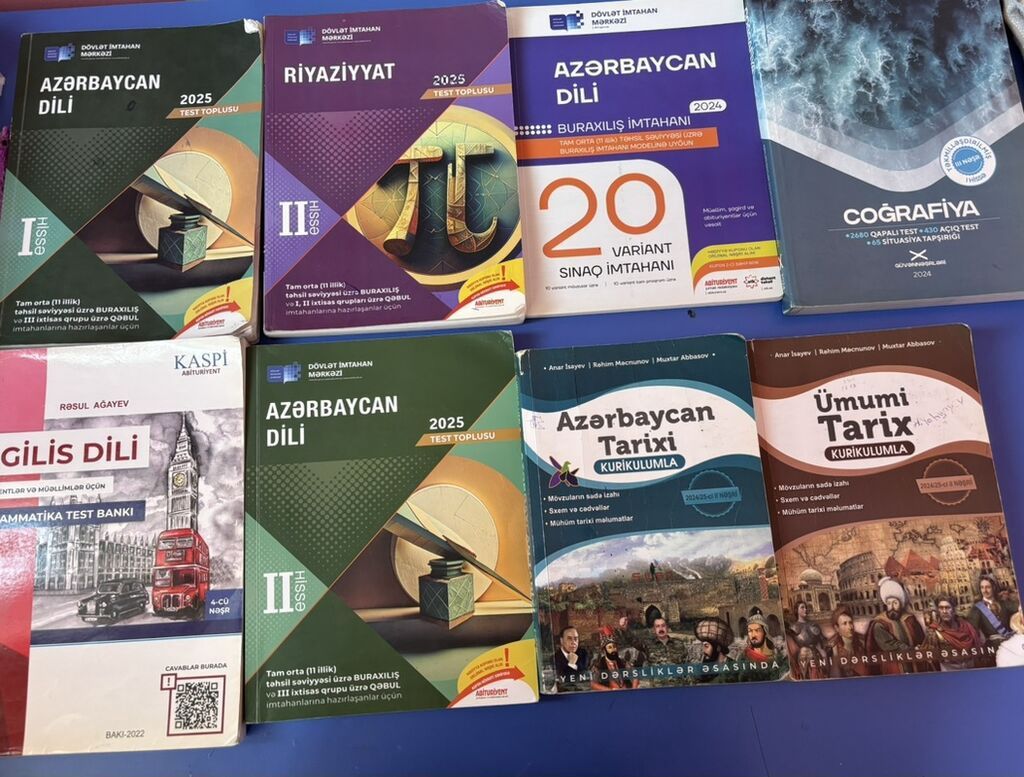 Məktəb və buraxılış/ qəbul imtahanlarına hazırlıq üçün dərs vəsaitləri