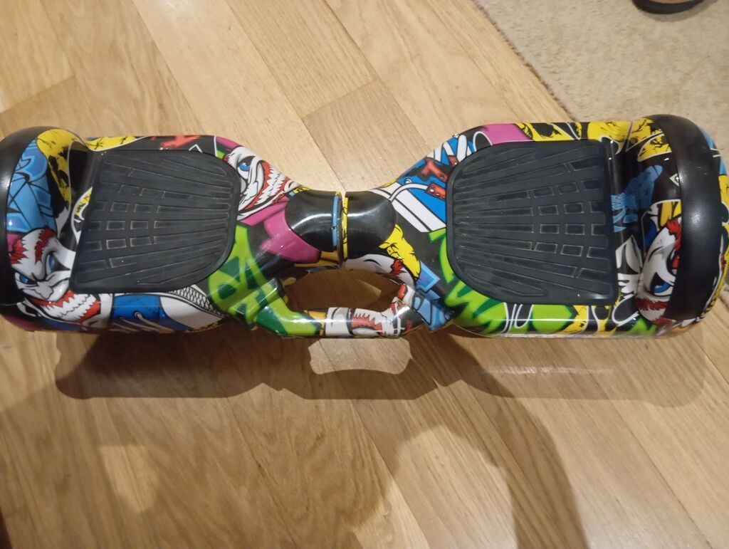 Qraffiti dizaynlı elektrikli qyroskuter (hoverboard) - Rəngarəng — Mallar, Bakı (2)