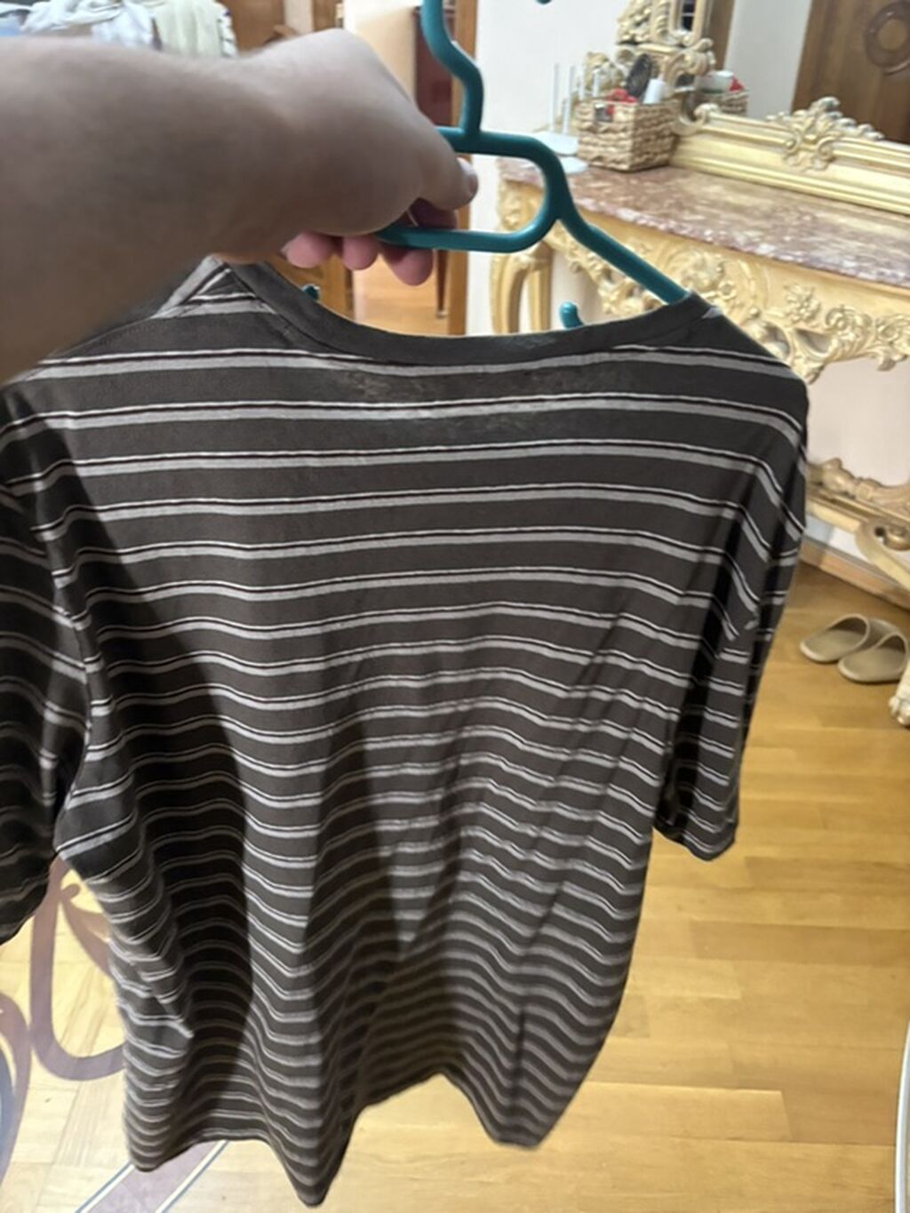 Futbolka, Mango, XL, rəng - Qəhvəyi — Şəxsi əşyalar, Bakı (2)