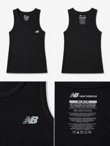 New Balance qolsuz köynək (tank top) kişi üçün – qara rəng — Футболки и поло