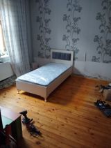 1 nəfərlik çarpayı - Minimalist dizayn, ağ rəngli korpus - Yumşaq — MG Mebel — Мебель