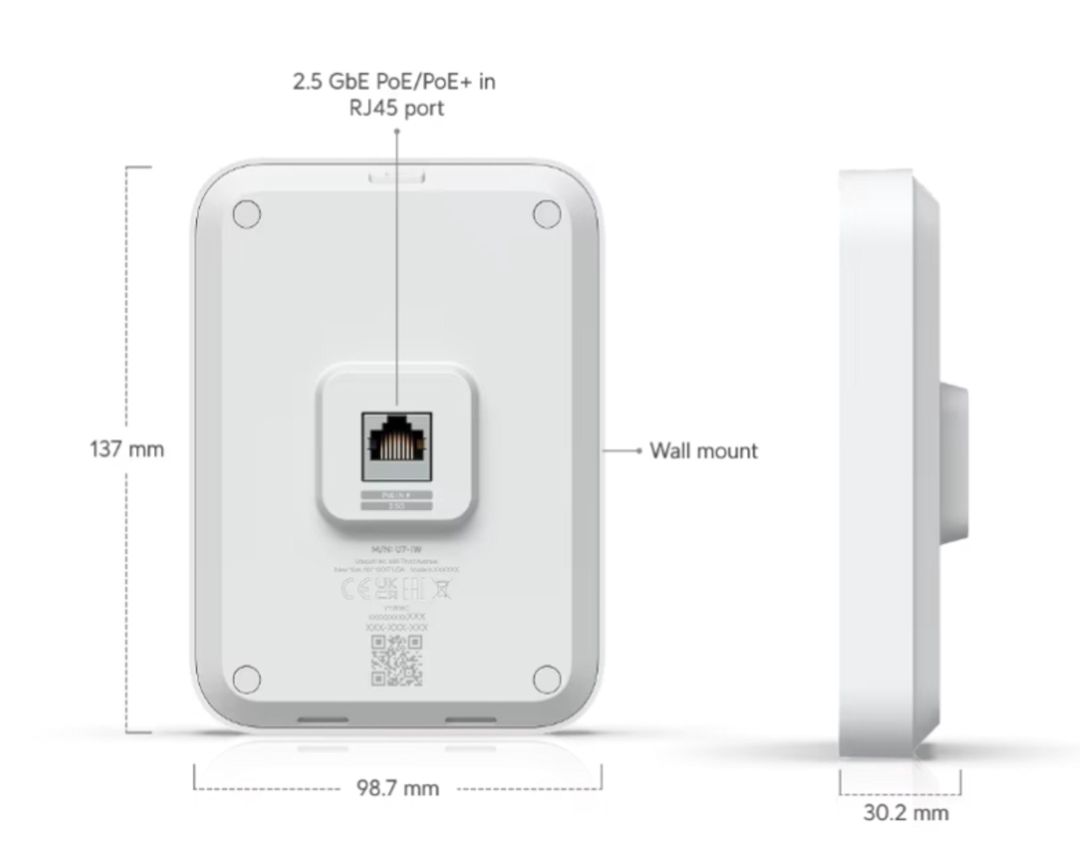 Ubiquiti UniFi U7 In-Wall (U7-IW) Access Point — Şəbəkə və server avadanlığı, Bakı (3)