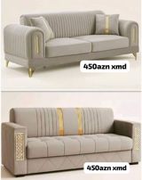 Mebel dəsti – 2 model divan Model 1: - Üçnəfərlik divan - Yumşaq — Mebel