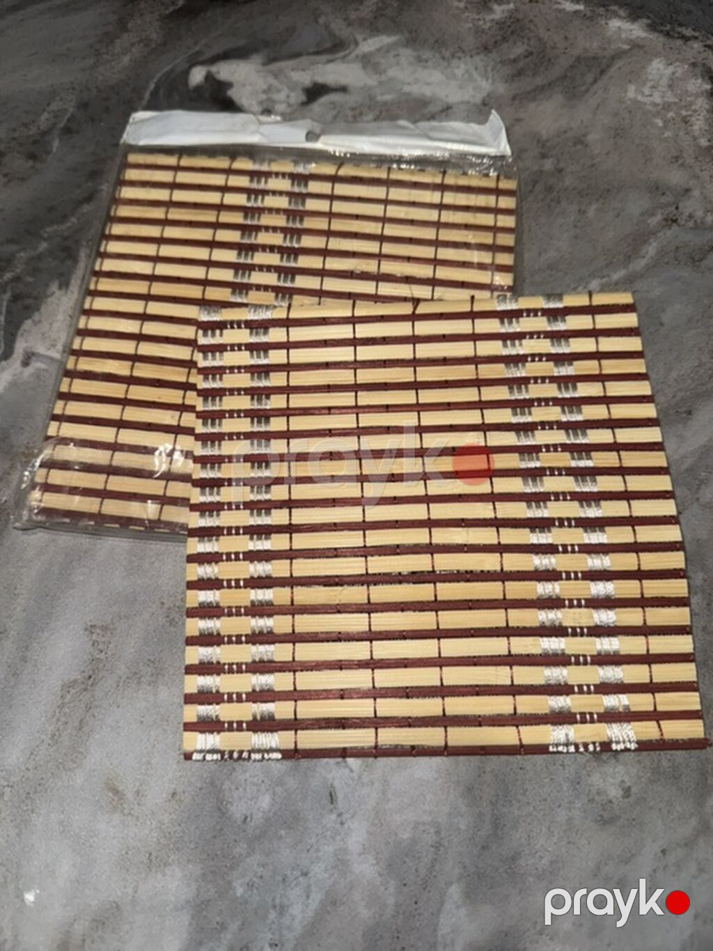 Bambuk süfrə altlıqları 15*14 sm - 65 paçka qalıb 18*18 sm - 70 — Mallar, Bakı (4)