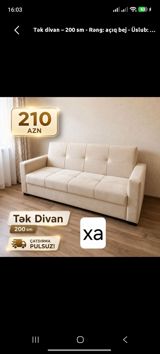 Divan, Yeni, Bazalı, Parça, Şəhərdaxili pulsuz çatdırılma — Mallar