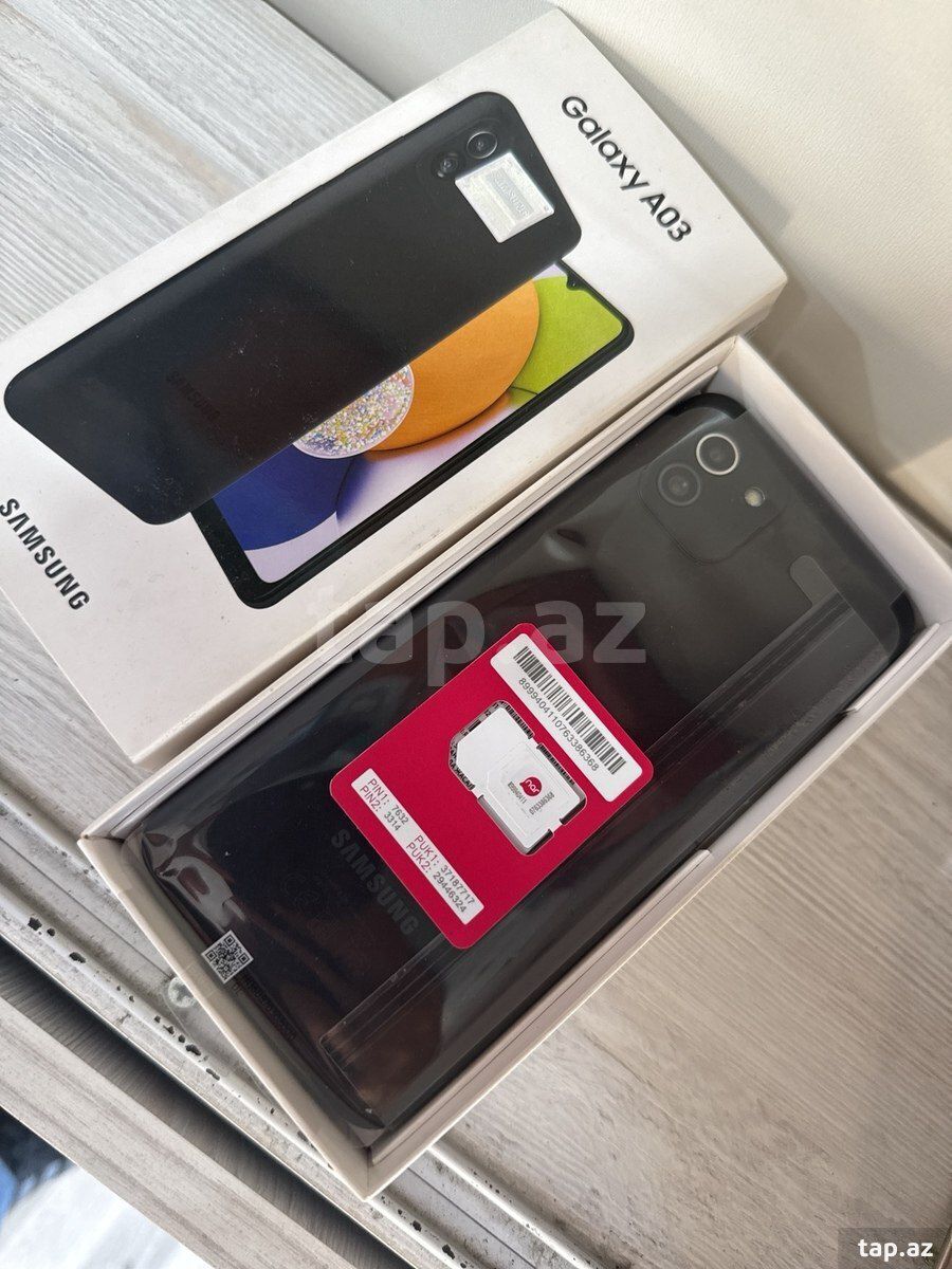 Samsung Galaxy A03 Black 32GB/3GB — Telefonlar və qadjetlər, Bakı (2)