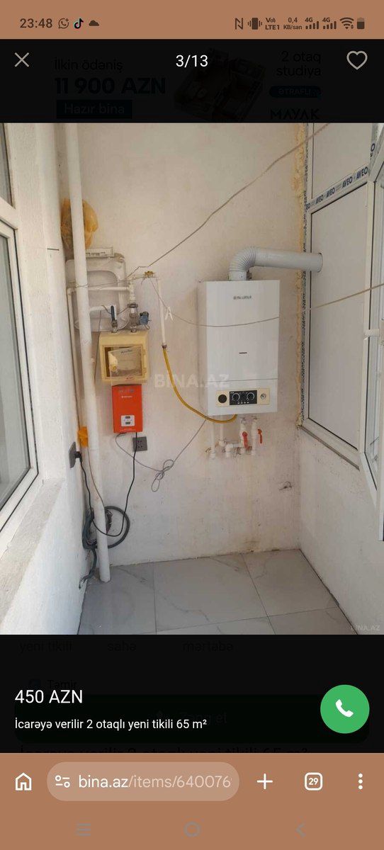 2-otaqlı yeni tikili kirayə verilir, Xırdalan ş., 64 m² — Mənzil, Xırdalan (8)