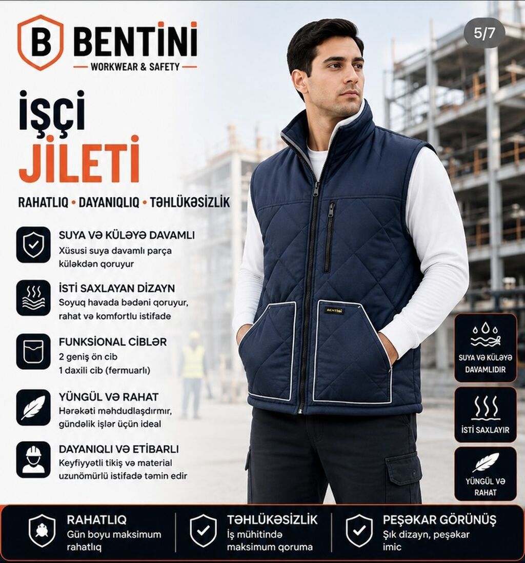 Jilet, Standart, rəng - Narıncı — Şəxsi əşyalar, Bakı (6)