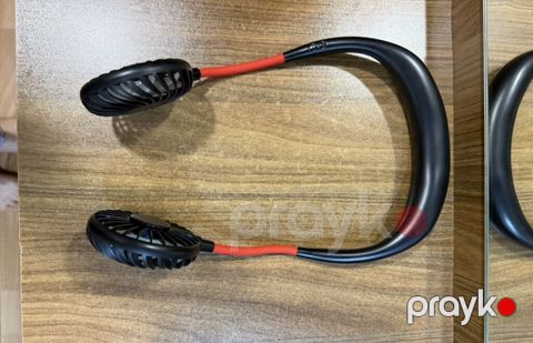 Boyunbağı tipli portativ ventilyator – Hands-Free, İkili başlıq, rəngli işıqlar — Bakı