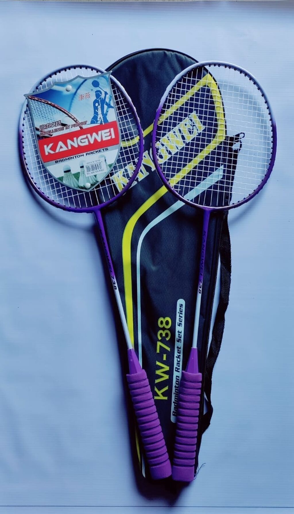 Tennis raketkası KangWei (2 dənə) + 1 top + 1 paket Dunlop Sport — İdman və istirahət, Bakı (2)