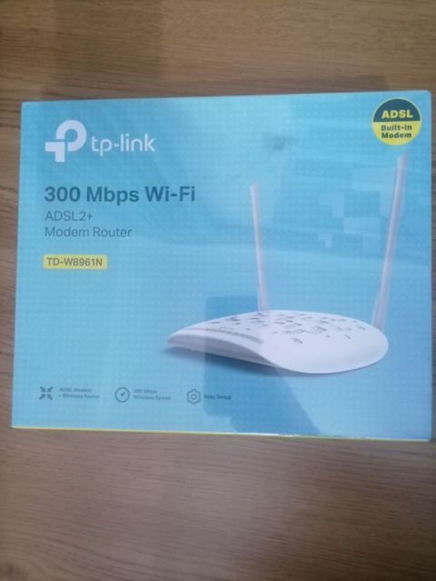 TP-Link TD-W8961N ADSL2+ Modem Router - 300 Mbps Wi‑Fi sürəti -