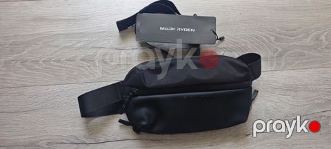 Mark Ryden bel/çiyin çantası - Rəng: qara, minimalist dizayn, ön