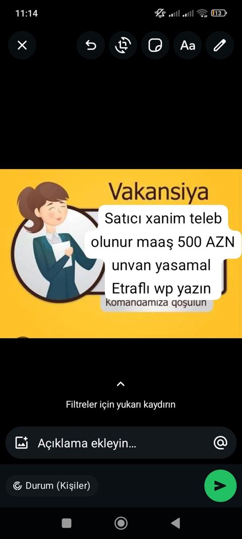 Satış məsləhətçisi tələb olunur, Yalnız qadınlar üçün