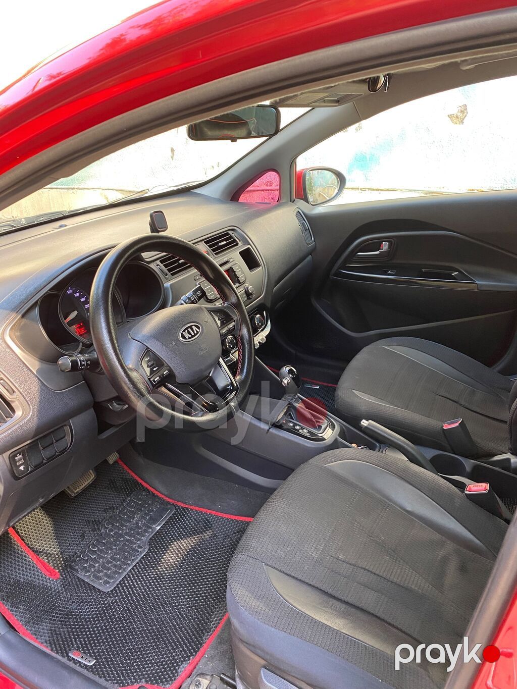 Kia Rio sedan – qırmızı rəng - Kuzov: 4 qapılı sedan, parlaq qırmızı — Avto, Bakı (10)