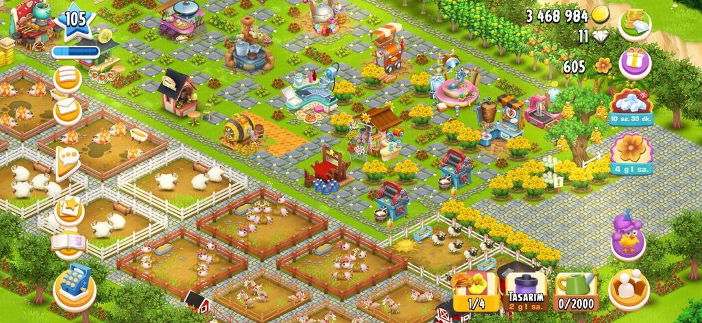 Salam Hay Day oyun hesabi 105lvl Dolu hesabdir deyerinden ucuz satilir — Elektronika, Salyan (6)