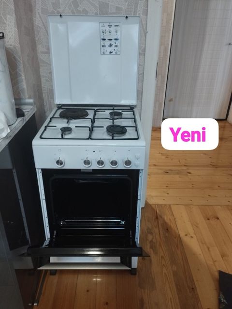 Qaz sobası (kombinə) — ağ rəng, yeni, 140 AZN