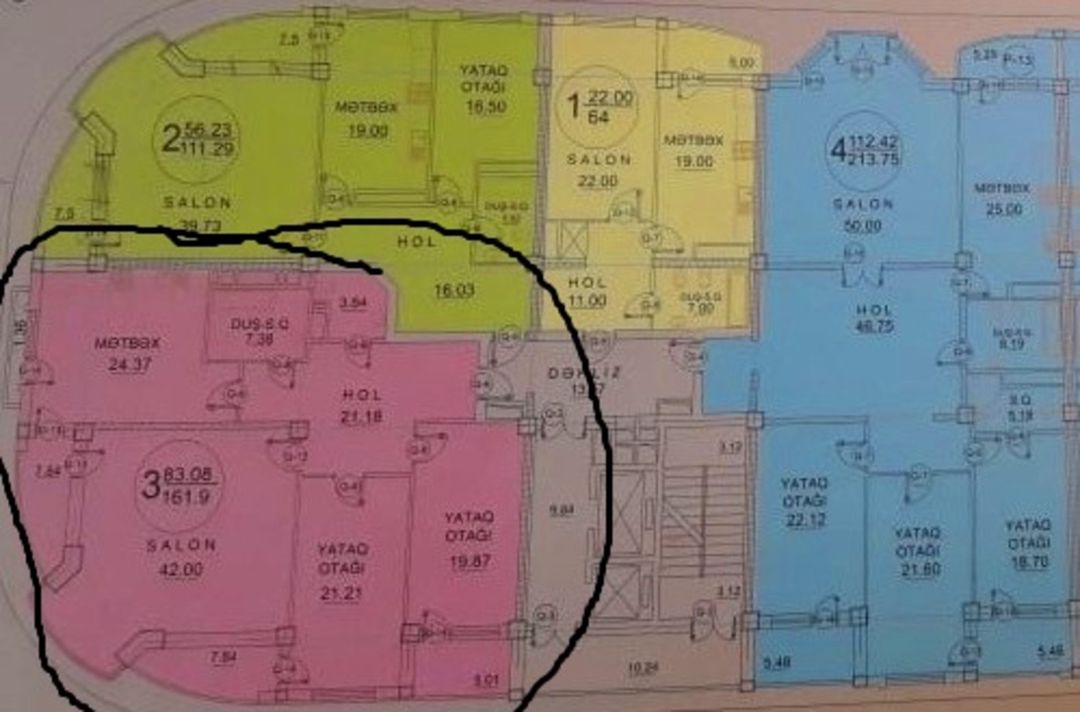 Satılır 1 otaqlı yeni tikili 64 m² — Mənzil, Bakı (2)