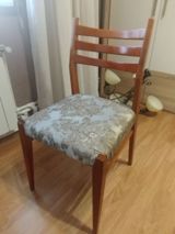 Taxta karkaslı, yumşaq oturacaqlı stul 5 ədəd - Material: cilalanmış — Chairs