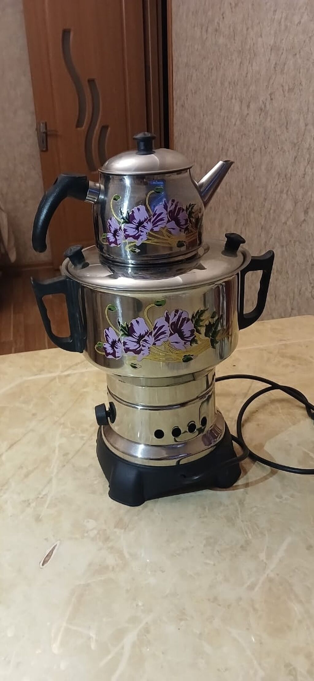Raymond “Semaver Klasik Desenli” elektrikli samovar - Gərginlik: 230V — Samovarlar, Bakı (2)