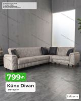 Künc divan – 318×225 sm - Mexanizm: açılan, bazalı (yataq funksiyası — Goods