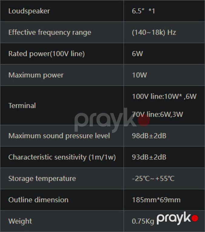 16.5 sm çərçivəsiz tavan dinamiki "DSPPA 5011| 6W" — Elektronika, Bakı (2)