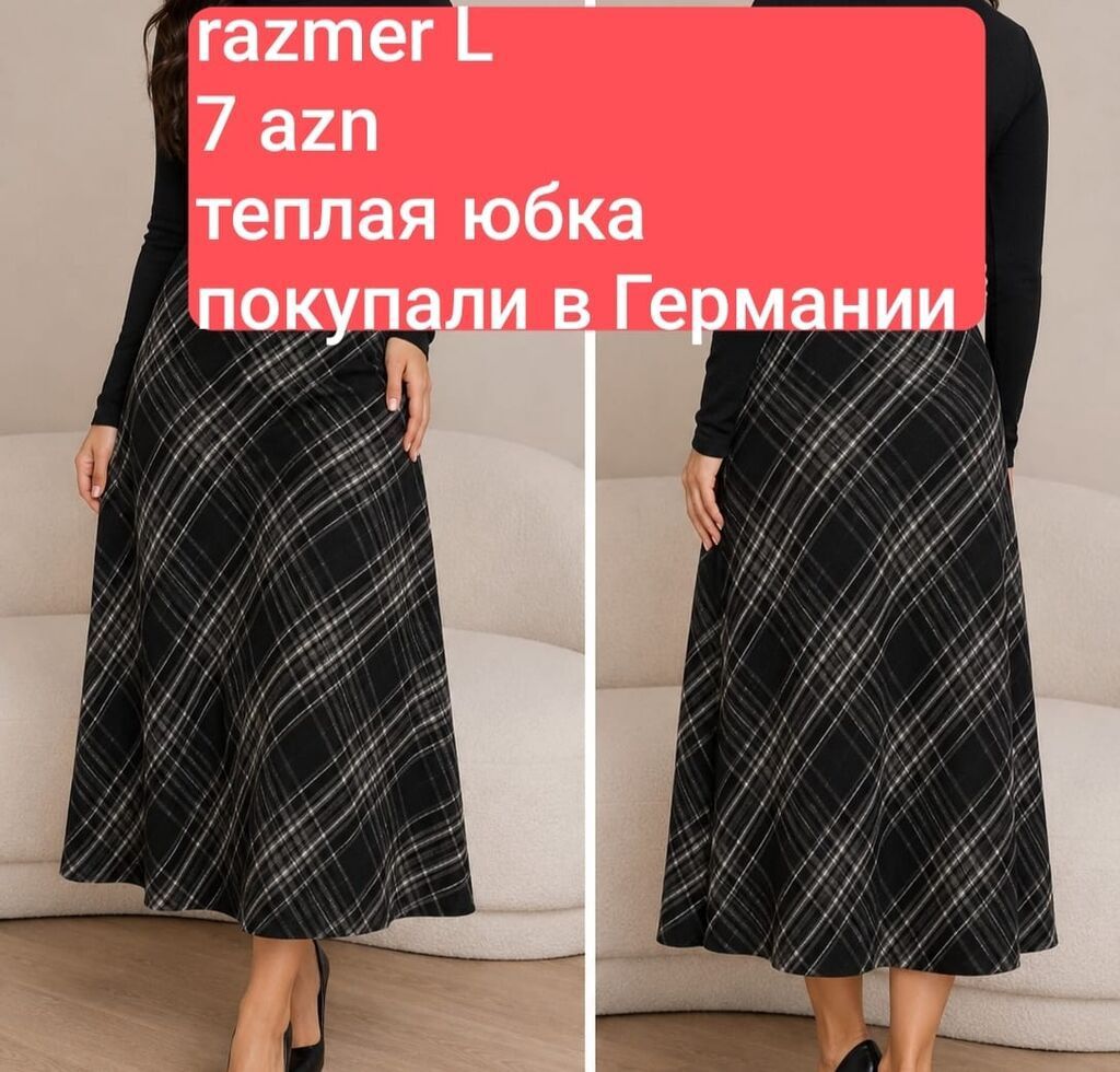 Qışlıq ətək – alman istehsalı - Razmer: L - Qiymət: 7 AZN (şəkildə