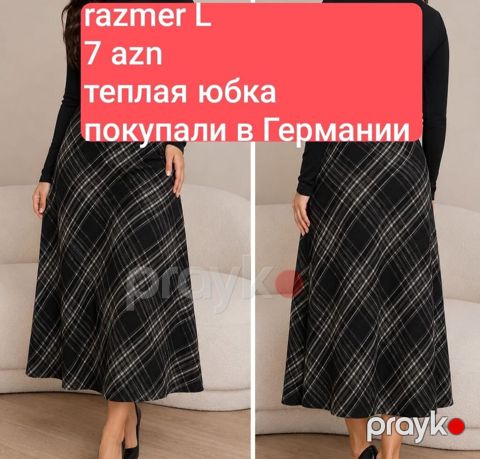 Qışlıq ətək – alman istehsalı - Razmer: L - Qiymət: 7 AZN (şəkildə — Bakı